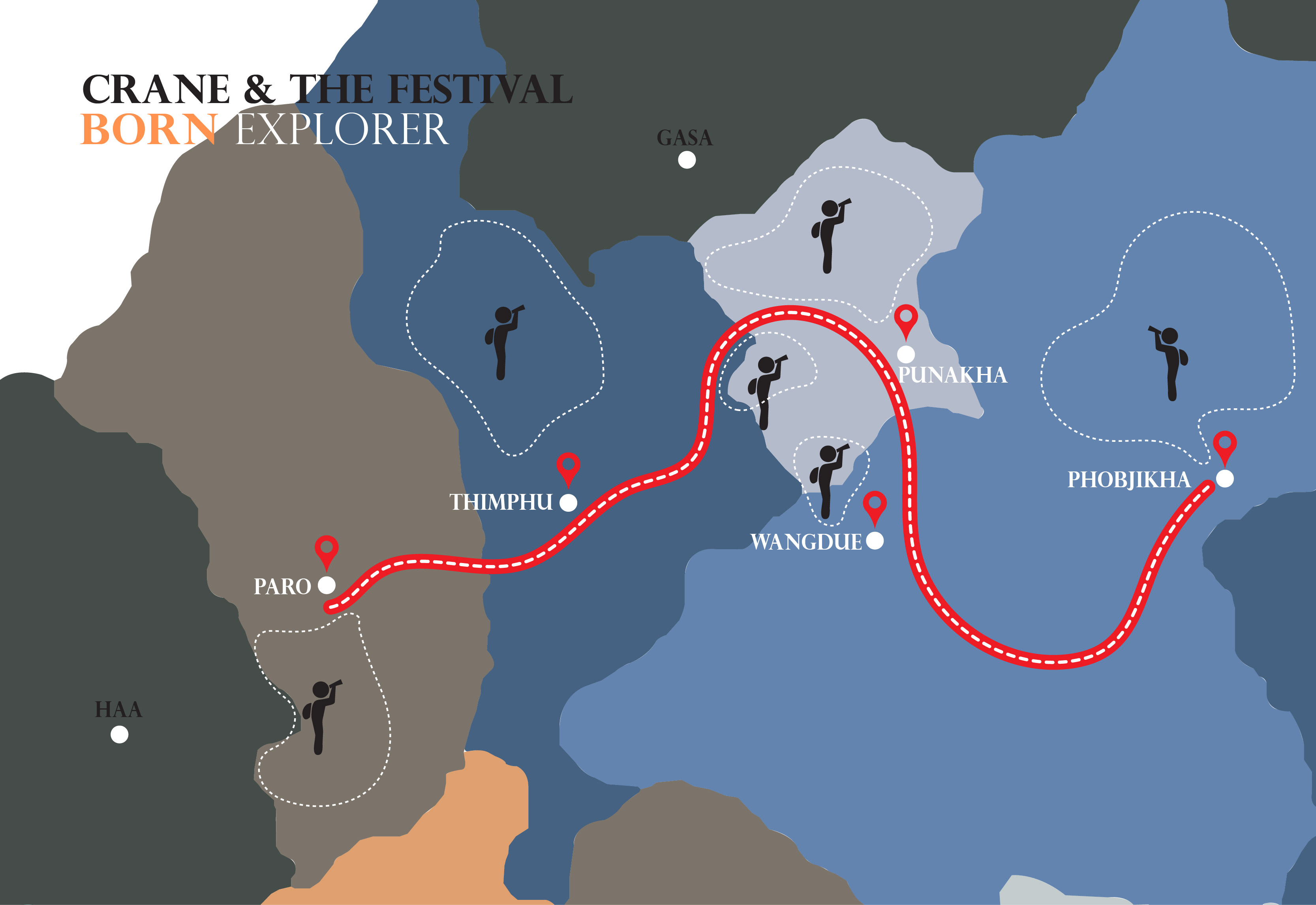 Crane and the Festival Map